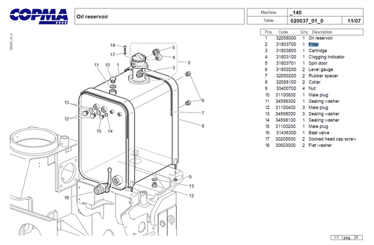 Hydraulic Tank Filter